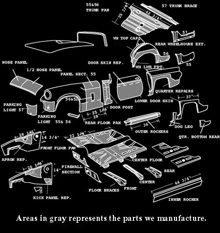 1964 thunderbird sheet metal|Classic Sheet Metal, Inc. .